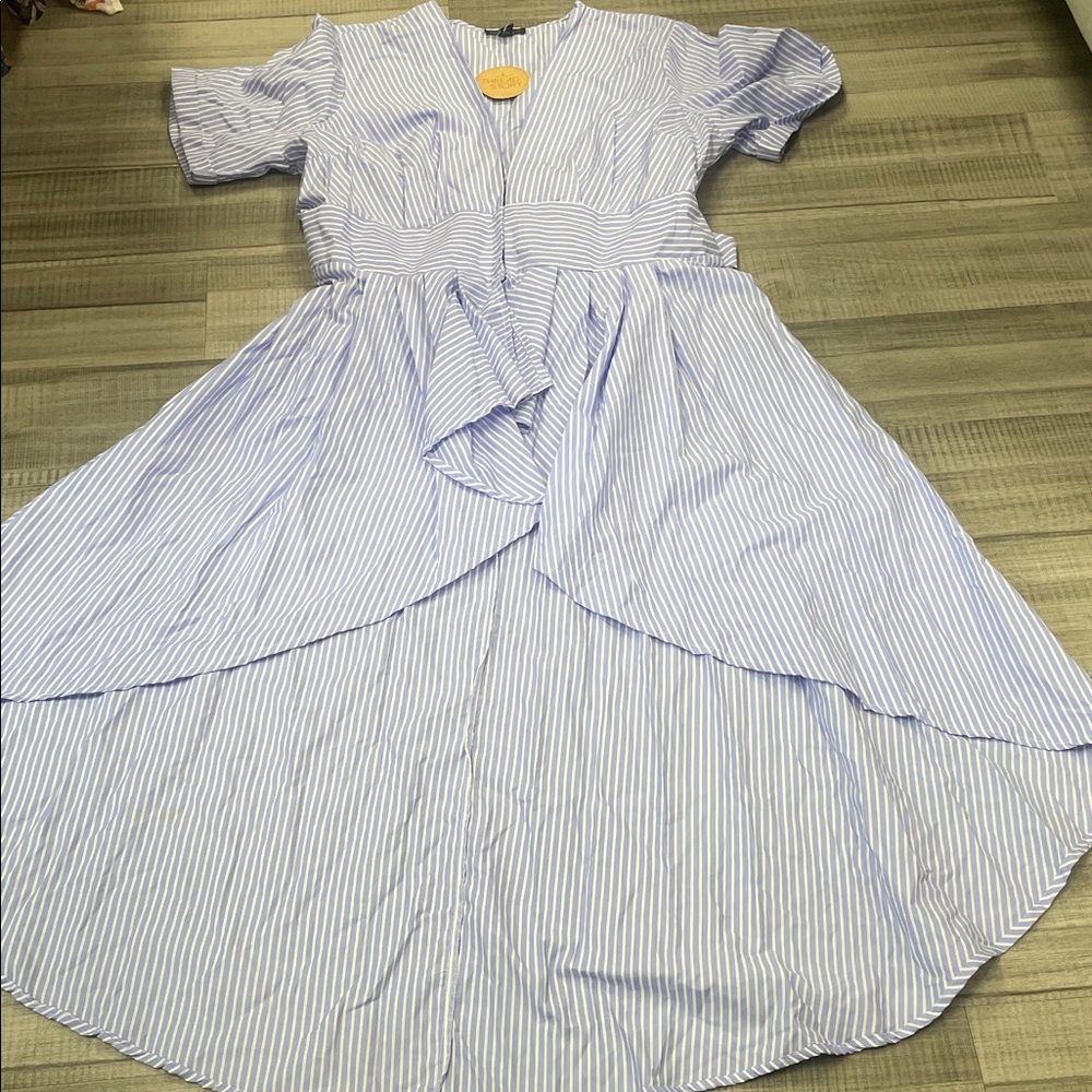 Striped Blue Women's Top